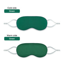 Load image into Gallery viewer, Summer Sleep Mask Ice Silk Eye Patches Double Sided Cold Warm Soft Eyeshade Solid Color Refreshing Sleeping Face Masks Comfort
