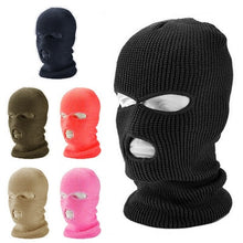 Load image into Gallery viewer, Winter Army Tactical Mask 3 Hole Full Face Mask Ski Mask Winter Cap Balaclava Motorbike Motorcycle Helmet Full Helmet
