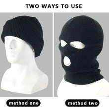 Load image into Gallery viewer, Winter Army Tactical Mask 3 Hole Full Face Mask Ski Mask Winter Cap Balaclava Motorbike Motorcycle Helmet Full Helmet
