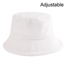 Load image into Gallery viewer, Winter Cow Leopard Faux Fur Fluffy Bucket Hats Women Outdoor Warm Sun Hat Soft Velvet Furly Fisherman Cap Lady Fashion Panama
