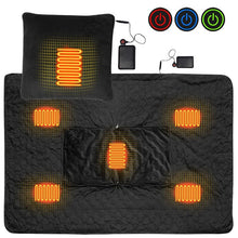 Load image into Gallery viewer, Winter Electric Blanket Thicker Body Warmer 150x105cm USB Electric Heating Shawl Washable Thermostat Electric Heating Blanket
