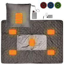 Load image into Gallery viewer, Winter Electric Blanket Thicker Body Warmer 150x105cm USB Electric Heating Shawl Washable Thermostat Electric Heating Blanket

