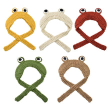 Load image into Gallery viewer, Winter Skullies  Women Hat Frog Crochet Knitted Hat Costume Beanie Hats Women Gift Baby Anime Hat Photography Prop Party
