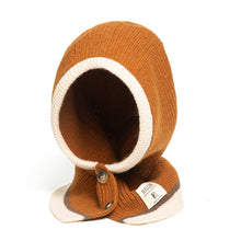 Load image into Gallery viewer, Winter Warm Solid Knitted Balaclava Magic Scarf for Women Beanies Hat Neck Scarves Outdoor Ring Pullover Cap Woolen Yarn Muffler
