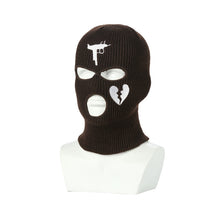 Load image into Gallery viewer, Winter Women Knitted Hat Full Face Cover Ski Mask Hat 3 Holes Balaclava Hood Motorcycle Army Tactical Caps Men Beanies Bonnet
