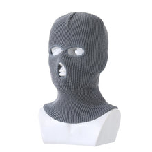Load image into Gallery viewer, Winter Women Knitted Hat Full Face Cover Ski Mask Hat 3 Holes Balaclava Hood Motorcycle Army Tactical Caps Men Beanies Bonnet
