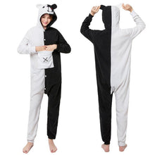 Load image into Gallery viewer, Winter Women Pajamas Kigurumi Unicorn Black Cat  Animal Star Onesies Adult Couple Costume Cosplay Flannel Plus Size Sleepwear

