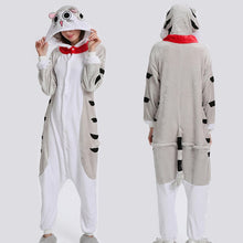 Load image into Gallery viewer, Winter Women Pajamas Kigurumi Unicorn Black Cat  Animal Star Onesies Adult Couple Costume Cosplay Flannel Plus Size Sleepwear
