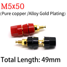 Load image into Gallery viewer, Wire Binding Post Wire Screw M5 M6 M8 M10 Lithium Battery Welding Inverter Clamp Power Supply Connect Terminal Splice Black Red
