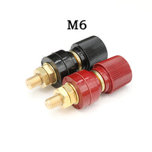 Load image into Gallery viewer, Wire Binding Post Wire Screw M5 M6 M8 M10 Lithium Battery Welding Inverter Clamp Power Supply Connect Terminal Splice Black Red
