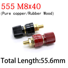 Load image into Gallery viewer, Wire Binding Post Wire Screw M5 M6 M8 M10 Lithium Battery Welding Inverter Clamp Power Supply Connect Terminal Splice Black Red
