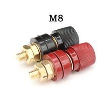Load image into Gallery viewer, Wire Binding Post Wire Screw M5 M6 M8 M10 Lithium Battery Welding Inverter Clamp Power Supply Connect Terminal Splice Black Red
