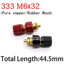 Load image into Gallery viewer, Wire Binding Post Wire Screw M5 M6 M8 M10 Lithium Battery Welding Inverter Clamp Power Supply Connect Terminal Splice Black Red
