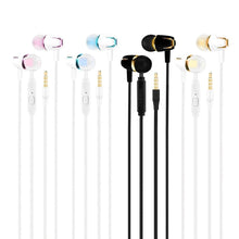 Load image into Gallery viewer, Earphone Electroplating Bass Stereo In-ear Earphone with Mic Handsfree Call Phone Headset for Android Ios ONLENY 3.5mm 1.2
