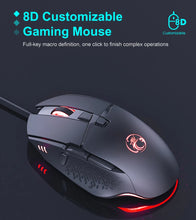Load image into Gallery viewer, Wired Gaming Mosue Gamer Computer Mouse Ergonomic Mause USB Mouse 8 Keys Customizable 8D 7200 DPI LED Gaming Mice For PC Gamer
