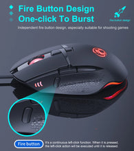 Load image into Gallery viewer, Wired Gaming Mosue Gamer Computer Mouse Ergonomic Mause USB Mouse 8 Keys Customizable 8D 7200 DPI LED Gaming Mice For PC Gamer
