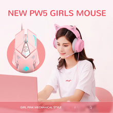 Load image into Gallery viewer, Wired USB Gaming Mouse Pink Mute RGB Gamer 7 Buttons Mice Optical Office Computer Mouse For Desktop Laptop Ergonomic Game Mouse
