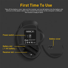 Load image into Gallery viewer, Wireless Mouse Ergonomic Computer Mouse PC Optical Mause with USB Receiver 6 buttons 2.4Ghz Wireless Mice 1600 DPI For Laptop
