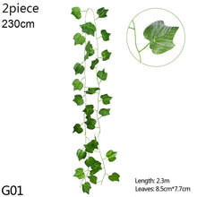Load image into Gallery viewer, Wisteria Artificial Flower Vine Ivy Leaf Garland Silk Rose Flowers Rattan String Vine Wedding Arch Flower Home Garden Decoration

