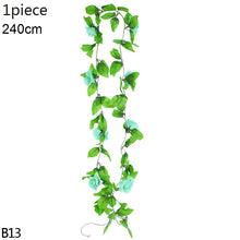 Load image into Gallery viewer, Wisteria Artificial Flower Vine Ivy Leaf Garland Silk Rose Flowers Rattan String Vine Wedding Arch Flower Home Garden Decoration
