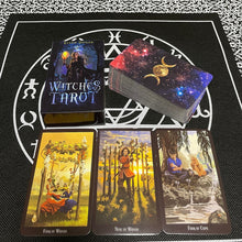 Load image into Gallery viewer, Witch Oracle Deck of Cards Witchcraft Runes for Fortunetelling Tarot Deck for Beginners Astrology Board Games English Cards
