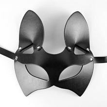 Load image into Gallery viewer, Women Cosplay Sexy Cat Ear Mask Fetish Halloween Party Cosplay Costume Eyemask Leather Mask Costume Wedding Decoration

