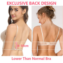 Load image into Gallery viewer, Women Deep U Multi-Way Push Up Convertible Low Cut Plunge Bra Shapewear Underwire Seamless Padded Body Shaper Backless Underwear
