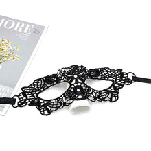 Load image into Gallery viewer, Women Hollow Lace Masquerade Face Mask Sexy Cosplay Prom Party Props Costume Halloween Masquerade Mask Nightclub Queen Eye Mask
