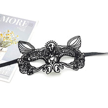 Load image into Gallery viewer, Women Hollow Lace Masquerade Face Mask Sexy Cosplay Prom Party Props Costume Halloween Masquerade Mask Nightclub Queen Eye Mask

