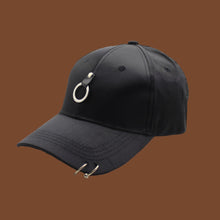 Load image into Gallery viewer, Women Men Hip Hop Kpop Snapback Baseball Cap Solid Color With Ring Sport Dancing Travel Lover Dad Hat Caps Streetwear Adjustable
