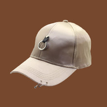 Load image into Gallery viewer, Women Men Hip Hop Kpop Snapback Baseball Cap Solid Color With Ring Sport Dancing Travel Lover Dad Hat Caps Streetwear Adjustable

