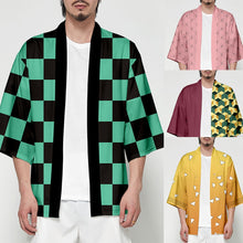 Load image into Gallery viewer, Women/Men Summer Casual Cool Streetwear Demon Slayer Kimetsu no Yaiba 3D Printing Japanese Anime Kimono Haori Yukata Cosplay
