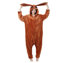 Load image into Gallery viewer, Women Pajamas Flannel Zippers Cartoon Kigurumi Onesie For Adult Men Animal One-Piece Pijamas Girls Cosplay Costume XXL 180-200CM
