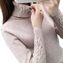 Load image into Gallery viewer, Women's Sweater Turtleneck Pullovers Autumn Winter Sweaters Long Sleeves Thick Warm Female Sweater
