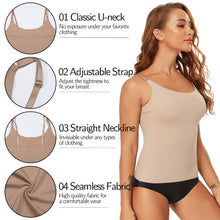 Load image into Gallery viewer, Women Tummy Control Shapewear Smooth Body Shaping Camisole Tank Tops Slimming Underwear Seamless Compression Body Shaper Vest
