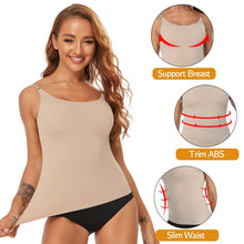 Load image into Gallery viewer, Women Tummy Control Shapewear Smooth Body Shaping Camisole Tank Tops Slimming Underwear Seamless Compression Body Shaper Vest
