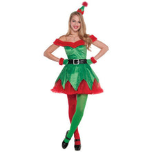 Load image into Gallery viewer, Women's Christmas Tree Costumes Xmas Party Cosplay Green elf Suit
