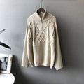 Load image into Gallery viewer, Women's Oversized Cable-knit Wool Sweater Thick Warm Knitted Pullover Solid Long Sleeve Turtleneck  Zip Up Winter Coat C-148
