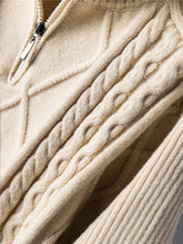Load image into Gallery viewer, Women's Oversized Cable-knit Wool Sweater Thick Warm Knitted Pullover Solid Long Sleeve Turtleneck  Zip Up Winter Coat C-148
