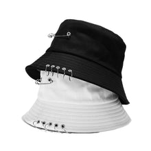 Load image into Gallery viewer, Women's bucket hat Ring Cute Women Flat Fashion Black Bob Hat Hip Hop Fishing Cap Summer Panama Fisherman Streetwear New Cap
