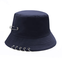 Load image into Gallery viewer, Women's bucket hat Ring Cute Women Flat Fashion Black Bob Hat Hip Hop Fishing Cap Summer Panama Fisherman Streetwear New Cap
