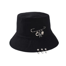 Load image into Gallery viewer, Women's bucket hat Ring Cute Women Flat Fashion Black Bob Hat Hip Hop Fishing Cap Summer Panama Fisherman Streetwear New Cap
