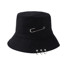 Load image into Gallery viewer, Women's bucket hat Ring Cute Women Flat Fashion Black Bob Hat Hip Hop Fishing Cap Summer Panama Fisherman Streetwear New Cap
