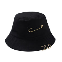 Load image into Gallery viewer, Women's bucket hat Ring Cute Women Flat Fashion Black Bob Hat Hip Hop Fishing Cap Summer Panama Fisherman Streetwear New Cap
