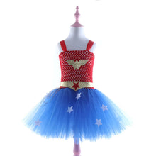 Load image into Gallery viewer, Wonder Girl Costume Dress Superhero Costume Children Halloween Costume for Kids
