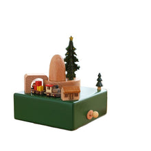 Load image into Gallery viewer, Wooden Music Box  Home Creative Solid Wood Carousel Ferris Wheel Crafts Valentine's Day Gift Decoration Box christmas music box
