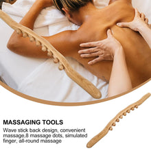 Load image into Gallery viewer, Wooden Scraping Stick Muscle Relaxation Massage Tool for Back Shoulder Neck Waist Leg Lymphatic Drainage Guasha Massage Therapy
