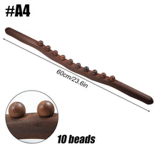 Load image into Gallery viewer, Wooden Scraping Stick Muscle Relaxation Massage Tool for Back Shoulder Neck Waist Leg Lymphatic Drainage Guasha Massage Therapy
