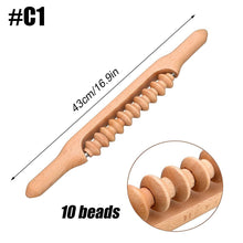 Load image into Gallery viewer, Wooden Scraping Stick Muscle Relaxation Massage Tool for Back Shoulder Neck Waist Leg Lymphatic Drainage Guasha Massage Therapy
