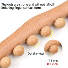 Load image into Gallery viewer, Wooden Scraping Stick Muscle Relaxation Massage Tool for Back Shoulder Neck Waist Leg Lymphatic Drainage Guasha Massage Therapy
